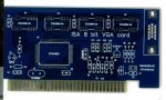 Конструктор ISA 8bit VGA card slim #167(синяя маска)