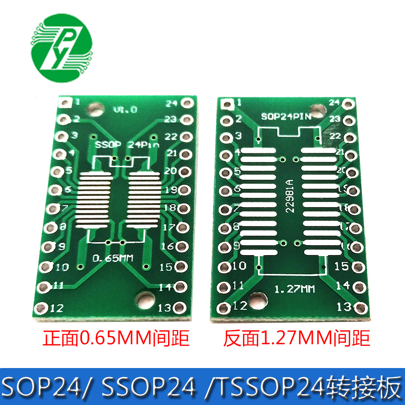 Переходник SOP24, SSOP24,TSSOP24 в DIP #24