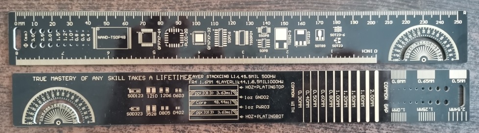 Линейка шаблон 250mm