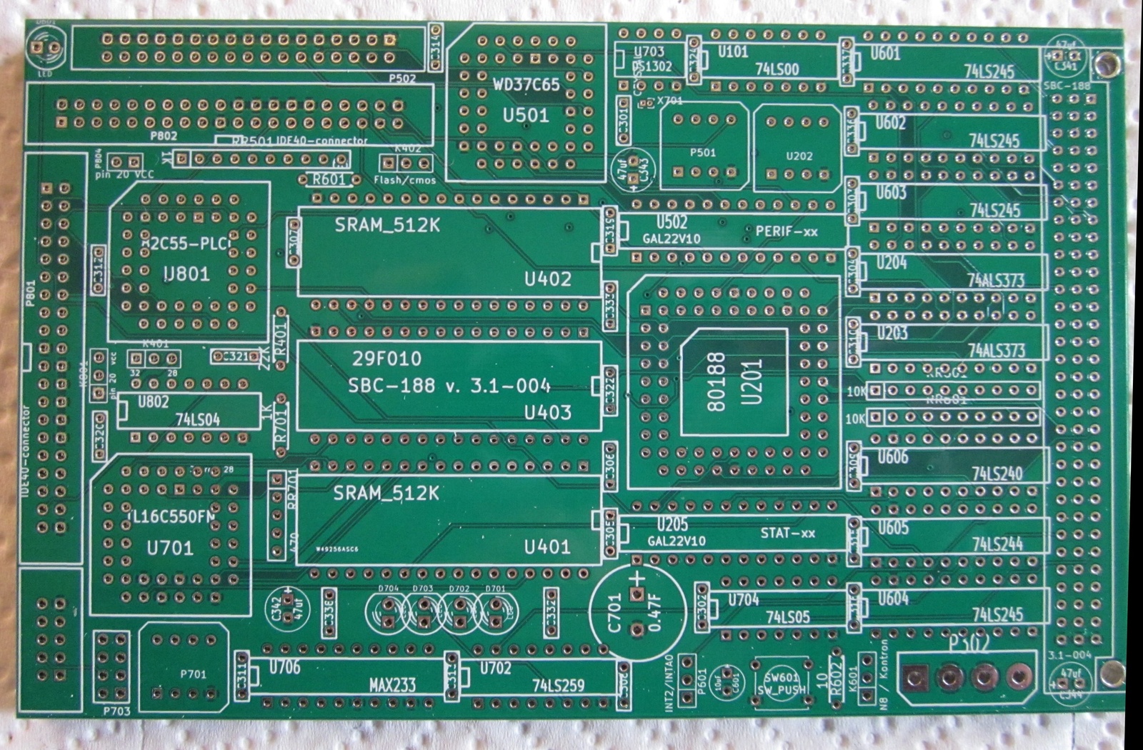 Печатная плата SBC-188 version 3
