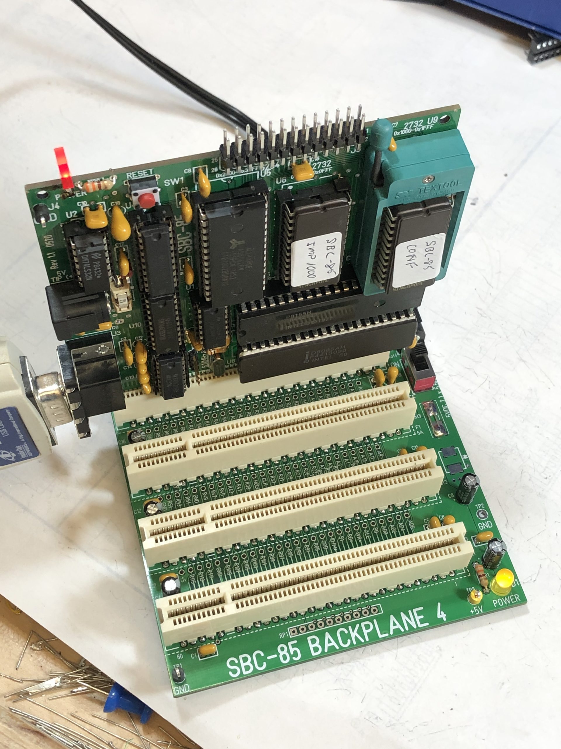 Печатная плата проекта SBC8085