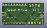 Печатная плата SerialMouseBlaster #951(зелёная маска)