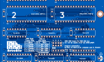 Конструктор 2MByte ISA EMS Expansion Card #156(1357) (синяя маска)