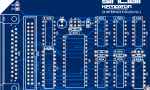 Печатная плата ZX-Interface-E RC2014 Card #617(1358) (синяя маска)
