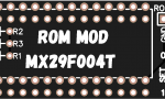 Печатная плата ROM MOD 512кб вместо ПЗУ на 64кб(27с512) #1543 (черная маска)